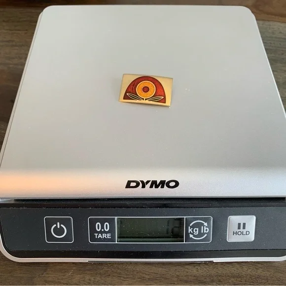 Pair Brooch De Passille Sylvestre Enamel Vintage MCM Made in Canada Face Flower - Picture 10 of 14